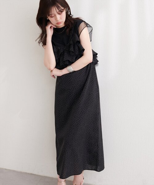 natural couture（ナチュラルクチュール）の「ラッフルフリルキャミワンピース（ワンピース・レディース・その他2/その他1・FREE）」の16枚目の写真
