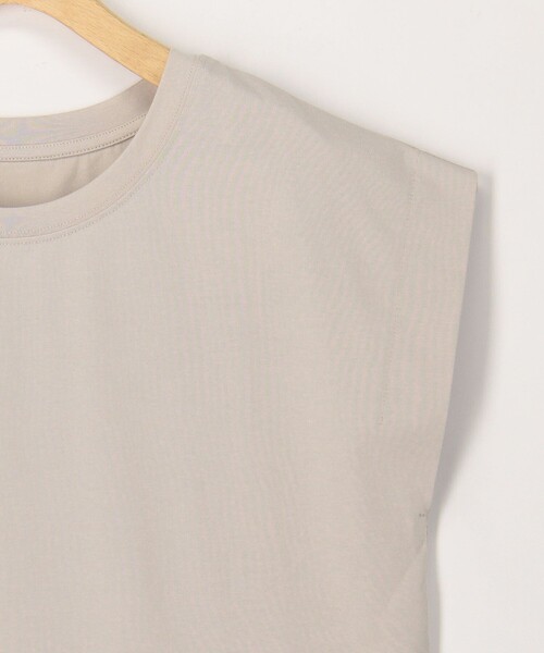 MICO COULIER(ミコクリエ)の「《接触冷感》《吸水速乾》DRY COTTON裾レースTシャツ(Tシャツ/カットソー・レディース・オリーブ/ベージュ/ブラック/オフホワイト・38)」の5枚目の写真
