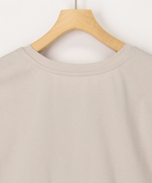 MICO COULIER(ミコクリエ)の「《接触冷感》《吸水速乾》DRY COTTON裾レースTシャツ(Tシャツ/カットソー・レディース・オリーブ/ベージュ/ブラック/オフホワイト・38)」の9枚目の写真