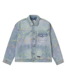 STYLISE（スタイライズ）の「【EVISU】ALLOVER SEAGULL JACQUARD DENIM JACKET / インディゴ [2ESHTM6DJ1006RXDN]（ライダースジャケット）」