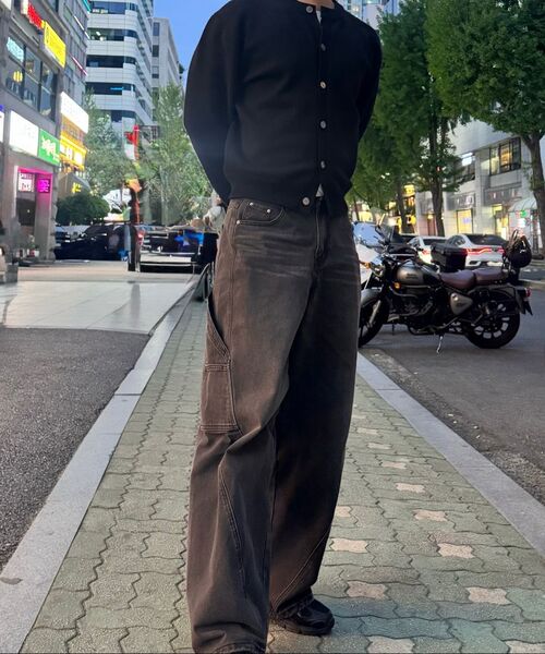 INDUST(インダスト)の「VTG ウォッシュドカーブカーペンターパンツ_ムングレー(その他パンツ・レディース・チャコールグレー・1(S)/2(M)/3(L))」の13枚目の写真