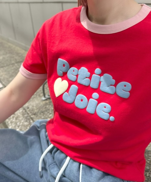 Alley Tokyo（アリートーキョー）の「ぷくぷくプリントリンガーT（Tシャツ/カットソー・レディース・ネイビー/オフホワイト/レッド・FREE）」の3枚目の写真
