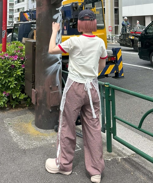 Alley Tokyo（アリートーキョー）の「ぷくぷくプリントリンガーT（Tシャツ/カットソー・レディース・ネイビー/オフホワイト/レッド・FREE）」の7枚目の写真