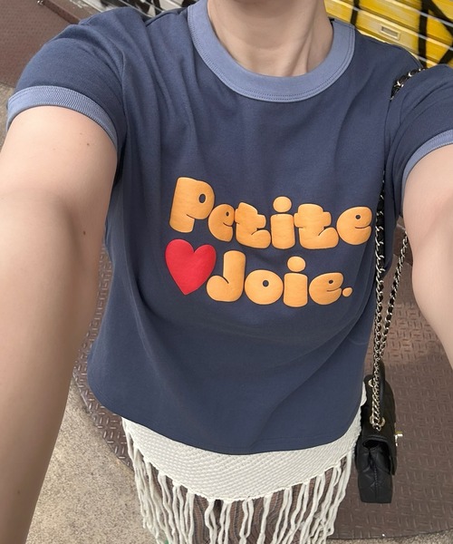 Alley Tokyo（アリートーキョー）の「ぷくぷくプリントリンガーT（Tシャツ/カットソー・レディース・ネイビー/オフホワイト/レッド・FREE）」の8枚目の写真