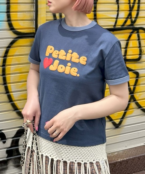 Alley Tokyo（アリートーキョー）の「ぷくぷくプリントリンガーT（Tシャツ/カットソー・レディース・ネイビー/オフホワイト/レッド・FREE）」の12枚目の写真