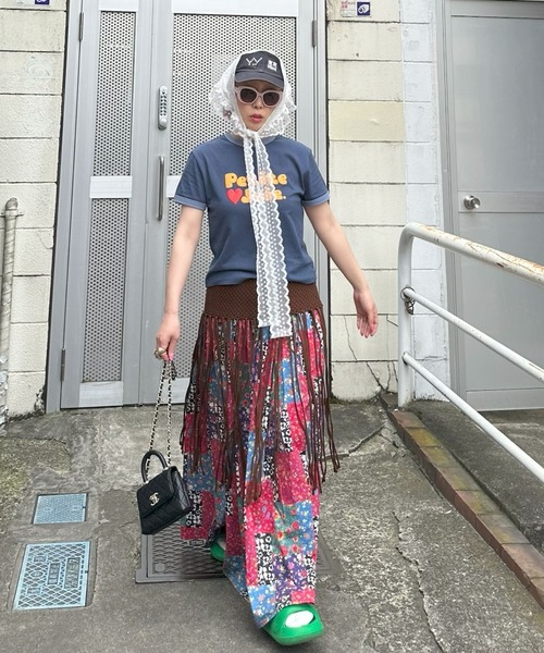 Alley Tokyo（アリートーキョー）の「ぷくぷくプリントリンガーT（Tシャツ/カットソー・レディース・ネイビー/オフホワイト/レッド・FREE）」の20枚目の写真