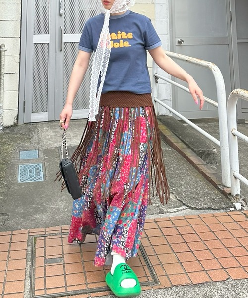 Alley Tokyo（アリートーキョー）の「ぷくぷくプリントリンガーT（Tシャツ/カットソー・レディース・ネイビー/オフホワイト/レッド・FREE）」の21枚目の写真