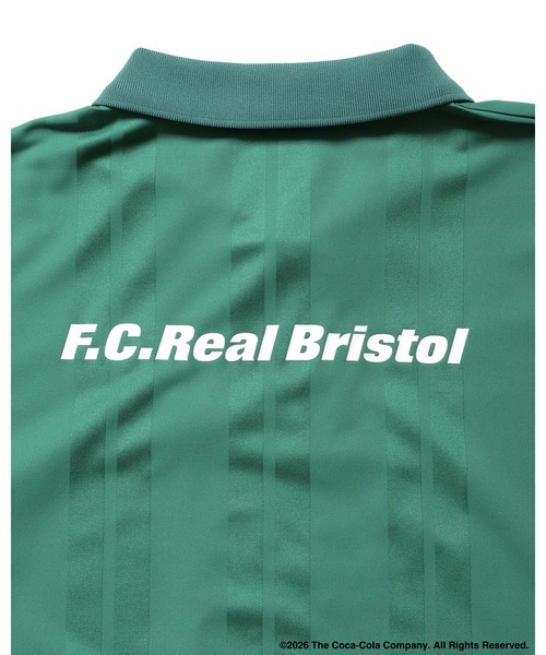 F.C.Real Bristol(エフシーレアルブリストル)の「Coca-Cola WEAVE STRIPE S/S POLO(ポロシャツ・メンズ・グリーン/ブラック/ホワイト・XX-LARGE/X-LARGE/LARGE/MEDIUM/SMALL)」の7枚目の写真