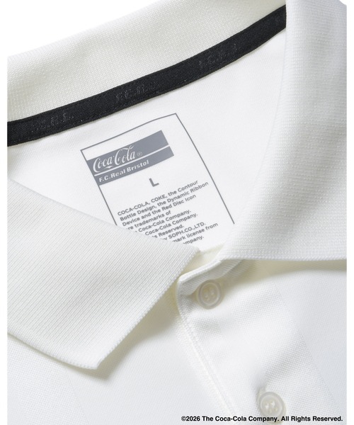 F.C.Real Bristol(エフシーレアルブリストル)の「Coca-Cola WEAVE STRIPE S/S POLO(ポロシャツ・メンズ・グリーン/ブラック/ホワイト・XX-LARGE/X-LARGE/LARGE/MEDIUM/SMALL)」の16枚目の写真