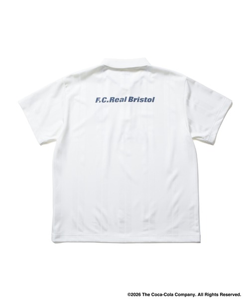F.C.Real Bristol(エフシーレアルブリストル)の「Coca-Cola WEAVE STRIPE S/S POLO(ポロシャツ・メンズ・グリーン/ブラック/ホワイト・XX-LARGE/X-LARGE/LARGE/MEDIUM/SMALL)」の13枚目の写真