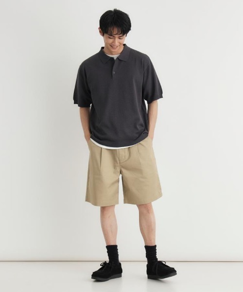 BACK NUMBER(バックナンバー)の「BACK NUMBER(バックナンバー)和紙ニットポロ襟プルオーバー(ニット/セーター・メンズ・ライトグレー/ダークグレー/ネイビー・S/M/XL/L)」の20枚目の写真
