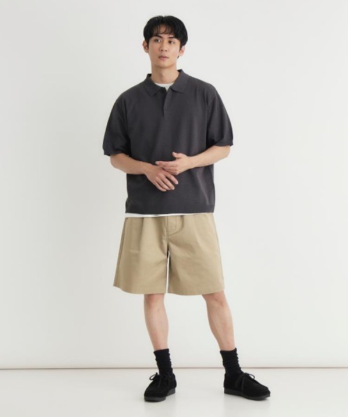 BACK NUMBER(バックナンバー)の「BACK NUMBER(バックナンバー)和紙ニットポロ襟プルオーバー(ニット/セーター・メンズ・ライトグレー/ダークグレー/ネイビー・S/M/XL/L)」の22枚目の写真