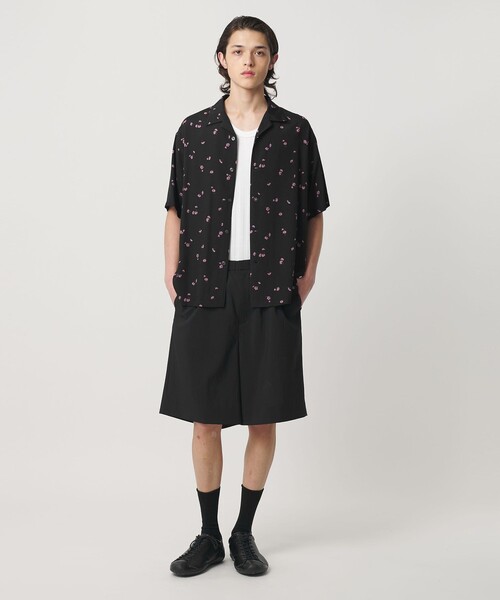 MONKEY TIME(モンキータイム)の「フラワー プリント オープンカラー シャツ(シャツ/ブラウス・メンズ・パープル/ブラック・S/M/L/XL)」の9枚目の写真