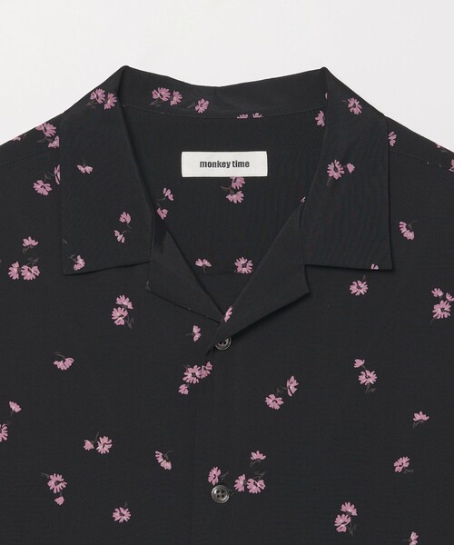 MONKEY TIME(モンキータイム)の「フラワー プリント オープンカラー シャツ(シャツ/ブラウス・メンズ・パープル/ブラック・S/M/L/XL)」の19枚目の写真