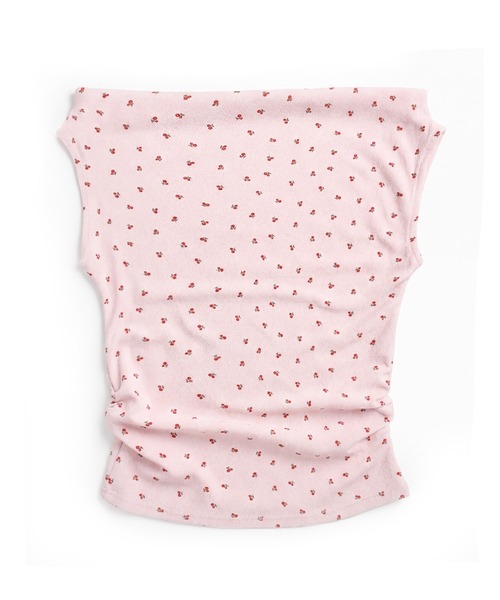 HOOK(フック)の「HOOK for girls オフショルダーノースリーブトップス (SS)(Tシャツ/カットソー・レディース・ホワイト/ピンク・FREE)」の6枚目の写真