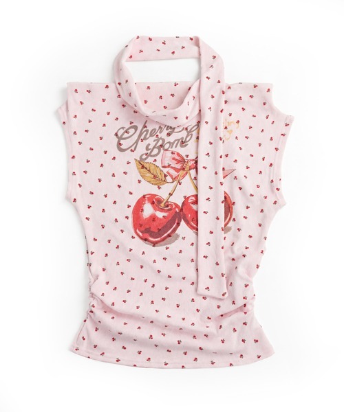 HOOK(フック)の「HOOK for girls オフショルダーノースリーブトップス (SS)(Tシャツ/カットソー・レディース・ホワイト/ピンク・FREE)」の11枚目の写真