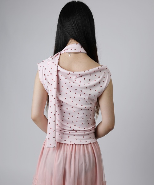 HOOK(フック)の「HOOK for girls オフショルダーノースリーブトップス (SS)(Tシャツ/カットソー・レディース・ホワイト/ピンク・FREE)」の19枚目の写真