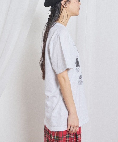 fig London(フィグロンドン)の「cat studies Tshirt(Tシャツ/カットソー・レディース・アッシュグレー・FREE)」の14枚目の写真