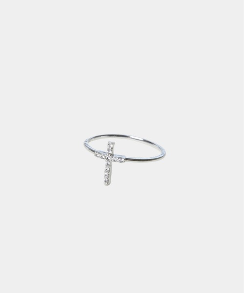 LA VORAGINE(ラ ヴォラジネ)の「金属アレルギー対応 ジルコニア リング シルバー ミニマル レイヤード ファッション(リング・レディース・A/C/D/B・FREE)」の2枚目の写真