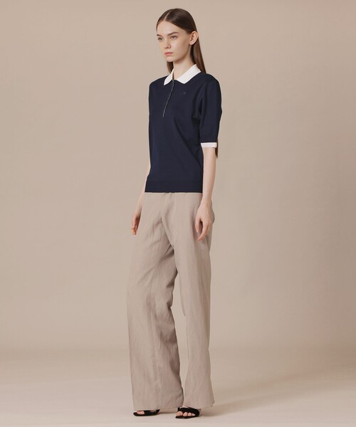 MACKINTOSH LONDON（マッキントッシュ ロンドン）の「【婦人画報6月号掲載】シルケットフライスポロ（ポロシャツ・レディース・ピンク系その他2/グリーン/ネイビー/ベージュ・38/40）」の6枚目の写真