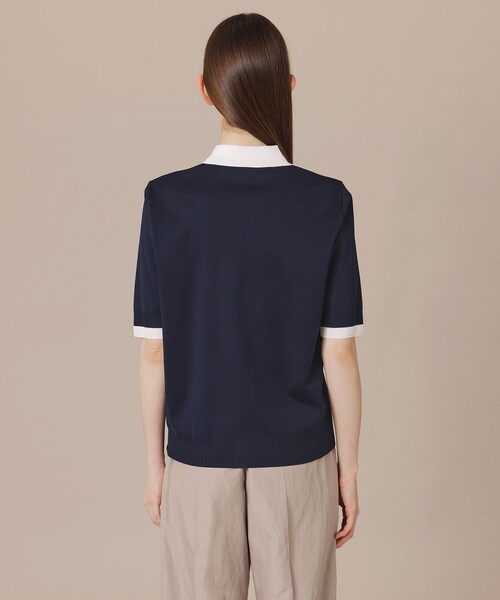 MACKINTOSH LONDON（マッキントッシュ ロンドン）の「【婦人画報6月号掲載】シルケットフライスポロ（ポロシャツ・レディース・ピンク系その他2/グリーン/ネイビー/ベージュ・38/40）」の11枚目の写真