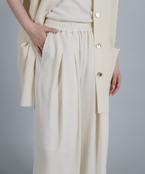 select MOCA Et(セレクトモカエト)の「【Et】Twill Gathered Easy Wide Pants(その他パンツ・レディース・ブラウン/アイボリー・LARGE/MEDIUM)」の21枚目の写真