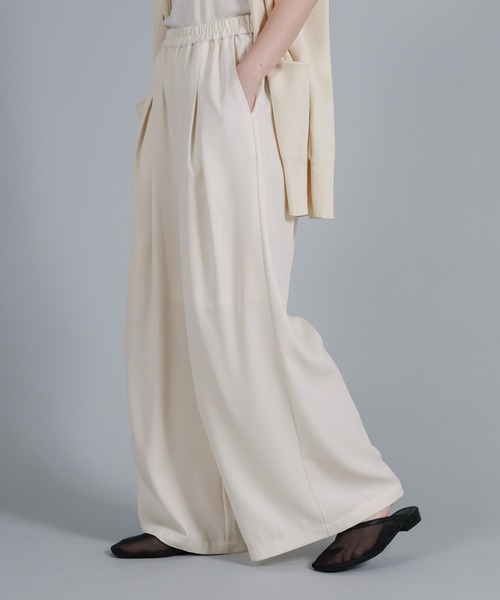 select MOCA Et(セレクトモカエト)の「【Et】Twill Gathered Easy Wide Pants(その他パンツ・レディース・ブラウン/アイボリー・LARGE/MEDIUM)」の16枚目の写真