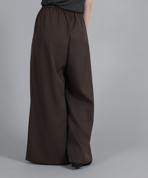 select MOCA Et(セレクトモカエト)の「【Et】Twill Gathered Easy Wide Pants(その他パンツ・レディース・ブラウン/アイボリー・LARGE/MEDIUM)」の8枚目の写真