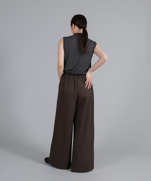 select MOCA Et(セレクトモカエト)の「【Et】Twill Gathered Easy Wide Pants(その他パンツ・レディース・ブラウン/アイボリー・LARGE/MEDIUM)」の10枚目の写真