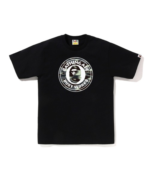 A BATHING APE(アベイシングエイプ)の「SCREEN CAMO BUSY WORKS TEE(Tシャツ/カットソー・メンズ・ブラック/ブラック×ブルー/ホワイト×ブルー/ホワイト×ブラック・LARGE/X-LARGE/XX-LARGE/XXX-LARGE/SMALL/MEDIUM)」の1枚目の写真