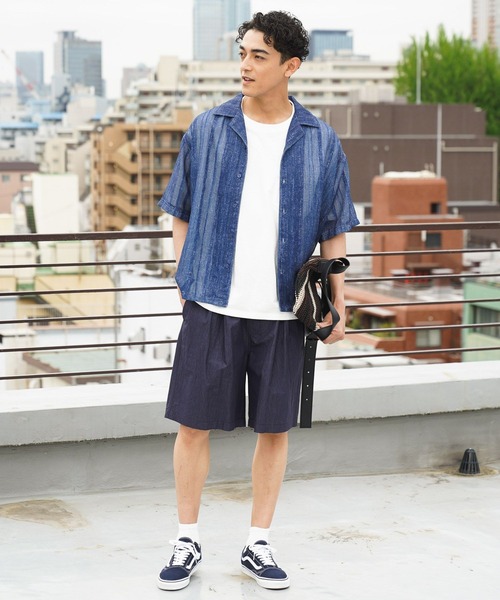 BAYFLOW(ベイフロー)の「インディゴライクレースシャツ(シャツ/ブラウス・メンズ・ライトブルー/ピンク/ダークブルー/ライトグレー・MEDIUM/LARGE)」の22枚目の写真