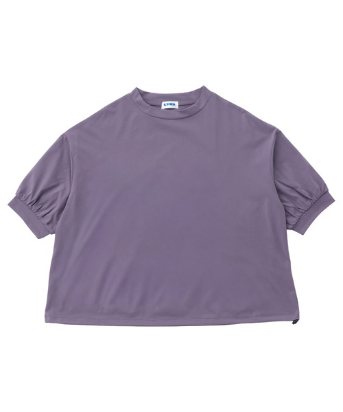 ヒヤロン(ヒヤロン)の「【ヒヤロン】レディース Tシャツ 綿タッチ天竺 ドロスト ひんやり 冷感(Tシャツ/カットソー・レディース・ホワイト/パープル/ブラック・L/M/LL)」の13枚目の写真
