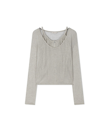 BUTTON CAMI & TOP (Grey)