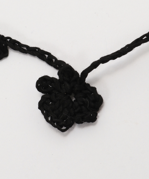 FRAMeWORK（フレームワーク）の「JANE SMITH crochet flower string（その他小物・レディース・ブラック/レッド・FREE）」の7枚目の写真