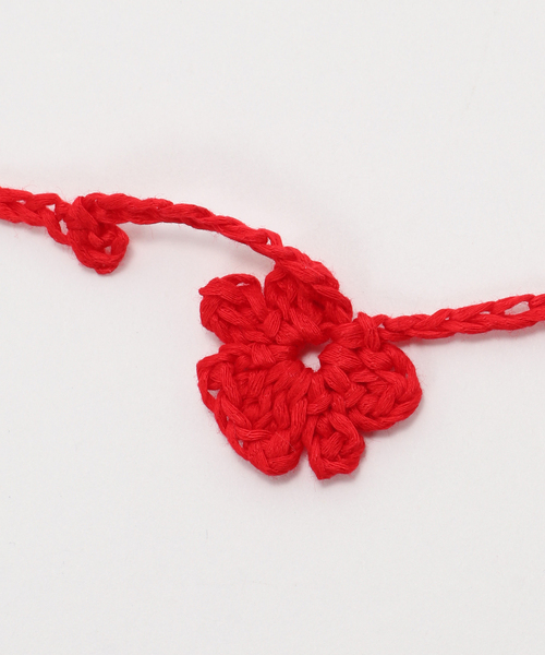 FRAMeWORK（フレームワーク）の「JANE SMITH crochet flower string（その他小物・レディース・ブラック/レッド・FREE）」の9枚目の写真