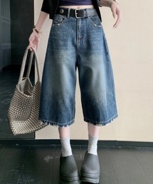 セール】カーブワイドデニムパンツ/ユニセックス（デニムパンツ