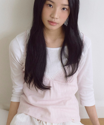 Race Cut-Out Sleeveless Baby pink
