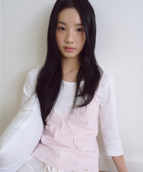 ROGIN N ROSIE（ロギンエンロージー）の「Race Cut-Out Sleeveless Baby pink（Tシャツ/カットソー・レディース・その他・FREE）」の2枚目の写真