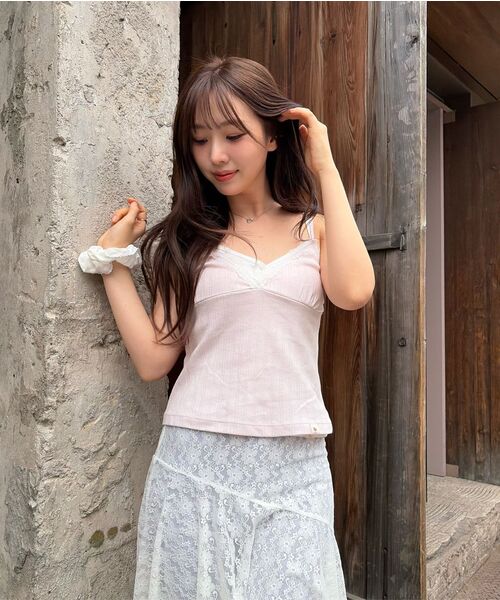 ROGIN N ROSIE（ロギンエンロージー）の「Race Cut-Out Sleeveless Baby pink（Tシャツ/カットソー・レディース・その他・FREE）」の3枚目の写真
