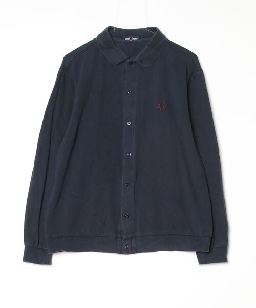 FRED PERRY 長袖ポロシャツ ネイビー/ホワイト M6006 - Navy / White