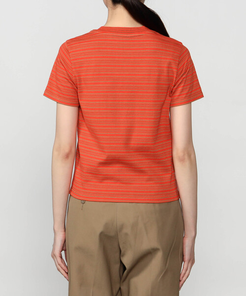 Yonetomi(ヨネトミ)の「Yonetomi | 〈別注〉クルーネックボーダーTシャツ WOMEN(Tシャツ/カットソー・レディース・パープル系その他/ブルー系その他2/オレンジ系その他/イエロー系その他/ブルー系その他・M)」の13枚目の写真