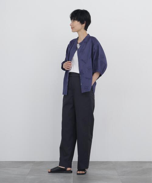 human woman（ヒューマンウーマン）の「◆インドボタニカル刺繍（シャツ/ブラウス・レディース・ネイビー/ホワイト・MEDIUM）」の16枚目の写真