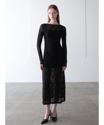 romantic lace sheer back dress