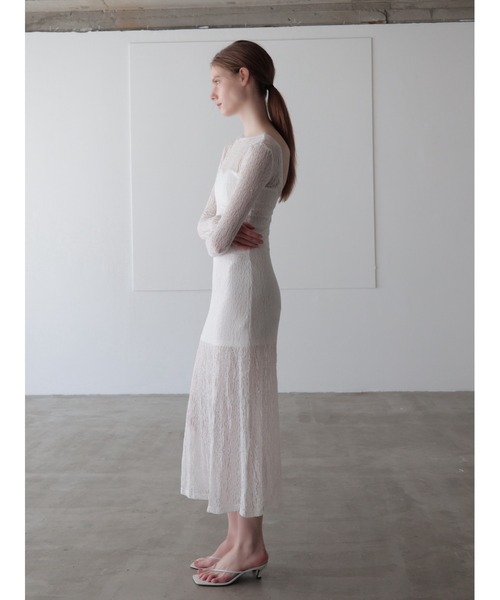 celon(セロン)の「romantic lace sheer back dress(ワンピース・レディース・ブラック/アイボリー・FREE)」の18枚目の写真