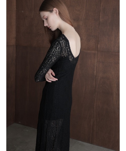 celon(セロン)の「romantic lace sheer back dress(ワンピース・レディース・ブラック/アイボリー・FREE)」の17枚目の写真