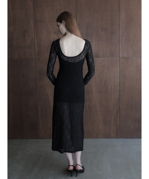 celon(セロン)の「romantic lace sheer back dress(ワンピース・レディース・ブラック/アイボリー・FREE)」の16枚目の写真