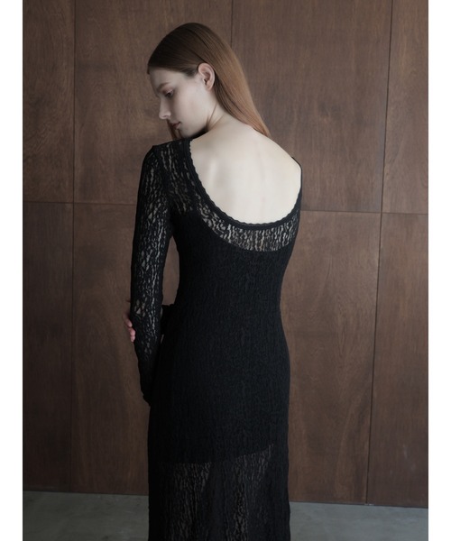 celon(セロン)の「romantic lace sheer back dress(ワンピース・レディース・ブラック/アイボリー・FREE)」の13枚目の写真