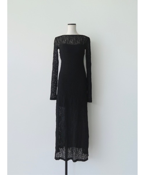 celon(セロン)の「romantic lace sheer back dress(ワンピース・レディース・ブラック/アイボリー・FREE)」の8枚目の写真
