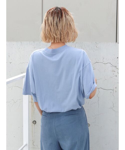 Ungrid（アングリッド）の「オーバーサイズロゴTee（Tシャツ/カットソー・レディース・チャコールグレー/ブルー/オフホワイト・FREE）」の13枚目の写真