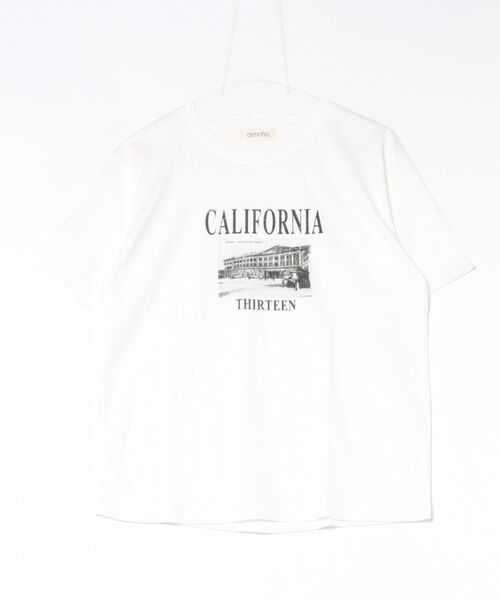 aimoha（アイモハ）の「T-シャツ（Tシャツ/カットソー・レディース・ネイビー/ホワイト・FREE）」の2枚目の写真